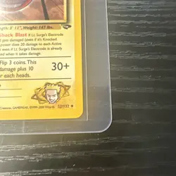 Lt. Surge’s Electrode 52/132 1st Edition Gym Challenge WOTC Vintage Pokemon - Image 5