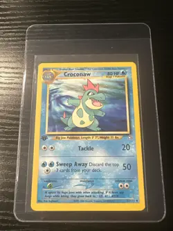Croconaw 32/111 1st Edition Neo Genesis WOTC Vintage Pokemon - Image 1