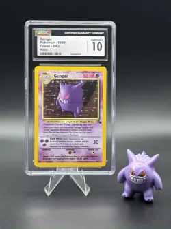 1999 Gengar Fossil Holo Rare Unlimited 5/62 CGC 10 Gem Mint - Image 1