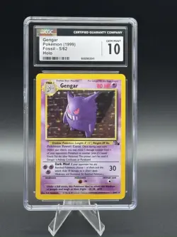 1999 Gengar Fossil Holo Rare Unlimited 5/62 CGC 10 Gem Mint - Image 2
