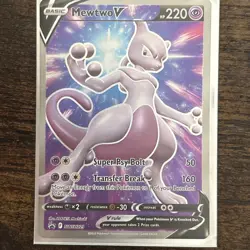 Pokemon TCG Mewtwo V Holo Ultra Rare Swsh229 Black Star Promo - Image 1