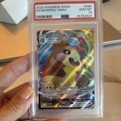 2020 Pokemon Sword & Shield Morpeko VMAX Full Art Gem Mint Fa Secret PSA 10 #080 - Image 1
