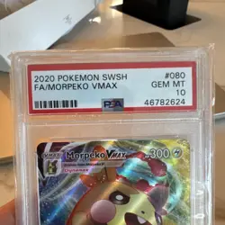 2020 Pokemon Sword & Shield Morpeko VMAX Full Art Gem Mint Fa Secret PSA 10 #080 - Image 3