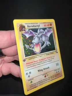 Pokemon 1st Edition Aerodactyl (Prerelease) 1/62 Wotc Promo Holo First Edition - Image 3