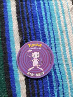 VTG Pokemon Tazo Mew 2000 Nintendo Lays Cheetos Pogs - Image 1