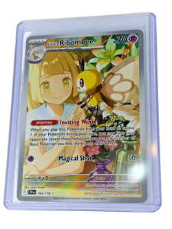 Pokemon TCG LP Lillie's Ribombee 164/159 Sv09: Journey Together Holo 2025 - Image 1