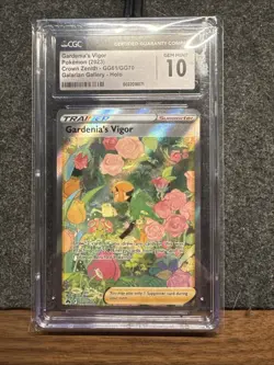 Gardenia's Vigor #GG61/GG70 CGC 10 - 2023 Pokemon Crown Zenith Galarian Gallery - Image 1