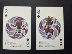 2012 Japanese Pokemon Poker PAWNIARD/BISHARP White Kyurem B&W Deck Playing Card - Image 1