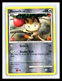 💥 Pokemon Meowth 114/147 Reverse Holo – Supreme Victors (2009) - Image 1