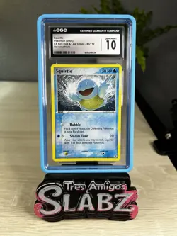 2004 Pokemon Squirtle Holo #83 EX Fire Red & Leaf Green CGC 10 Nirvana Arita Art - Image 1