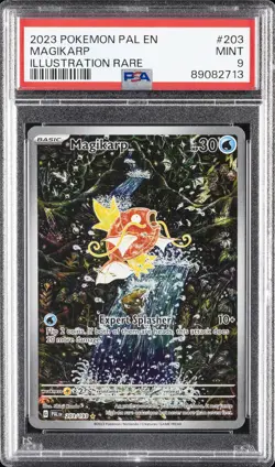 2023 POKEMON PAL EN-PALDEA EVOLVED ILLUSTRATION RARE #203 MAGIKARP PSA 9 - Image 1