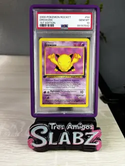 2000 Pokemon Drowzee Team Rocket 1st Edition 54 PSA 10 Gem Mint Vintage WOTC - Image 1