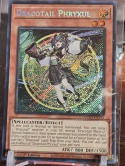 Dracotail Phryxul Secret Rare 1st Edition Yugioh - Image 1