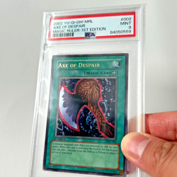 Yu-Gi-Oh! "Axe Of Despair" 1st Edition MRL-002 MINT PSA 9 (POP 75) Vintage - Image 2