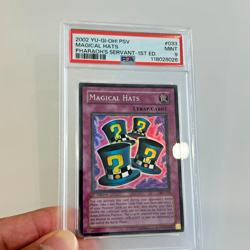 Yu-Gi-Oh! "Magical Hats" 1st Edition PSV-033 MINT PSA 9 Vintage - Image 1