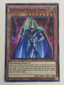 Yugioh Timaeus the Knight of Destiny Set Legendary Critias Hermos Blue Free Holo - Image 4