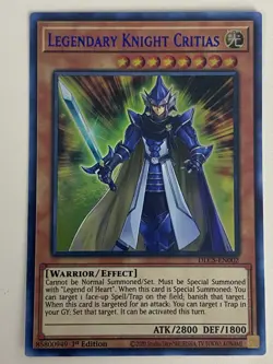 Yugioh Timaeus the Knight of Destiny Set Legendary Critias Hermos Blue Free Holo - Image 5