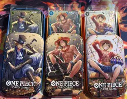 One Piece TCG: (Set of 3 Vol 2 Tin) TS-02 OP-13 OPENED w/ Promos P-073/074/075 - Image 1