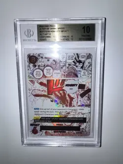 Pristine BGS 10*One Piece Honesty Impact Alt Art OP11-018 Fist of Divine Speed - Image 1