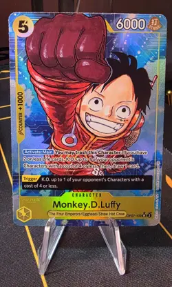 Monkey D.Luffy OP07-109 Alt Art Parallel NM English - Image 1
