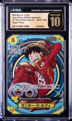 2024 ONE PIECE JPN PC : ONE PIECE DAY '24 MONKEY D. LUFFY CGC 10 PERFECT - Image 1