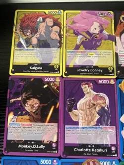 26 x One Piece TCG Leader cards - Monkey D Luffy, Zoro, Nami, Sabo, Sanji & more - Image 2