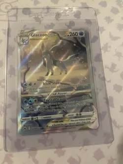 Pokemon TCG Crown Zenith Galarian Gallery Glaceon VSTAR Holo Card GG40/GG70 - Image 3