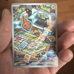 Pokemon Card Rotom 197/182 Illustration Rare Destined Rivals Near Mint - Image 1