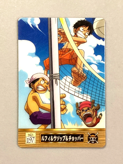 Luffy No.197 One Piece From TV animation Gummy Plastic Card Vintage - Image 1