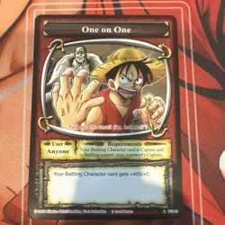 One Piece CCG Bandai Luffy One on One Battle Card TE119 2006 Vintage - Image 1