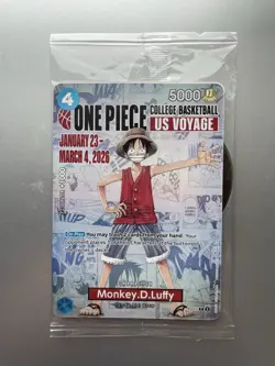 Bandai One Piece CCG Monkey.D.Luffy US Voyage Promo Card P-055 - Image 1