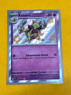 Pokemon Card Kadabra Paldean Fates 149/091 Shiny Paldean Fates Near Mint - Image 1