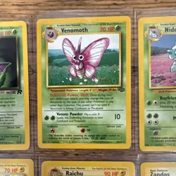 Pokemon TCG Vintage NON HOLO RARES Lot 12 Cards Jungle Fossil Team Rocket ALL LP - Image 4