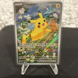 Pokemon TCG: Pikachu 088 Scarlet & Violet Promo Card Holo Full Art - Image 1