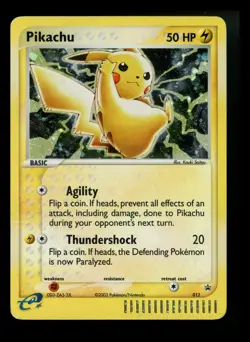 #4 Pikachu 012 Black Star Promo 2003 EX Series Collector's Tin Holo Pokemon Card - Image 1