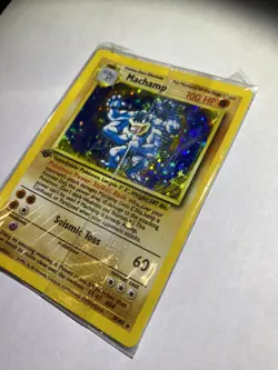 FACTORY SEALED 1st Edition Machamp Holo Rare Base Set Pokemon Card (Mint or NM) - Image 4