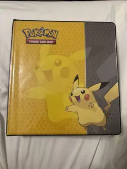 Ultra Pro Pokemon Pikachu Card Binder Lot 2017 With 1000+ Cards - Image 1