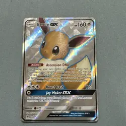 Pokemon TCG Eevee GX Full Art Holo Card SM242 NM Condition - Image 1