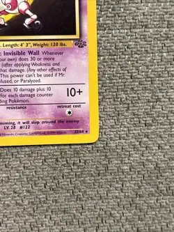 Pokemon TCG Mr. Mime Jungle Unlimited Regular Card 22/64 LP Condition - Image 2
