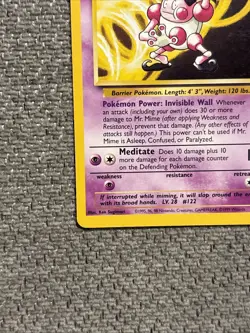 Pokemon TCG Mr. Mime Jungle Unlimited Regular Card 22/64 LP Condition - Image 5