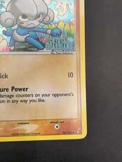 Meditite 56/100 EX Crystal Guardians Stamped Reverse Holo Pokemon TCG Card LP - Image 5