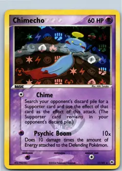Pokemon Card - Chimecho Hidden Legends 17/101 Rare Reverse Holo - Image 1
