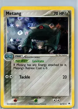 Metang 44/101 EX Hidden Legends Reverse Holo Vintage Pokemon TCG Card - Image 1