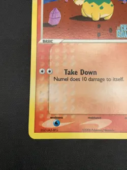 Numel 59/100 EX Crystal Guardians Reverse Holo Rare Stamped Pokemon Card - Image 4