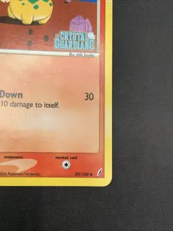 Numel 59/100 EX Crystal Guardians Reverse Holo Rare Stamped Pokemon Card - Image 5