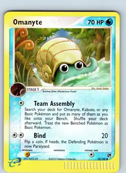 Pokemon Card - Omanyte Sandstorm 70/100 Reverse Holo - Image 1