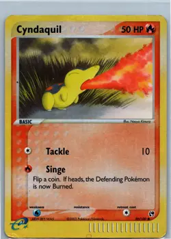 Cyndaquil 59/100 Reverse Holo EX Sandstorm Vintage E Series Pokemon Card - Image 1