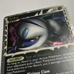 Pokemon Absol Triumphant Ultra Rare Holo Prime Basic 80 HP 2010 91/102 Card - Image 2