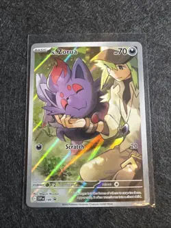 N's Zorua 189 Black Star Promo SV: Scarlet & Violet Promo Cards Pokemon NM - Image 1