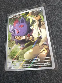 N's Zorua 189 Black Star Promo SV: Scarlet & Violet Promo Cards Pokemon NM - Image 2